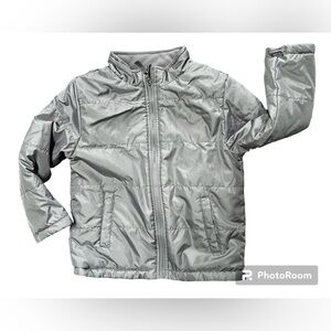 Toddler boys gray silver lightweight Jacket coat size 5T